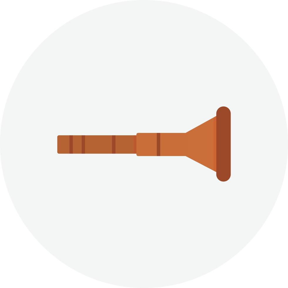 Didgeridoo Flat Circle vector