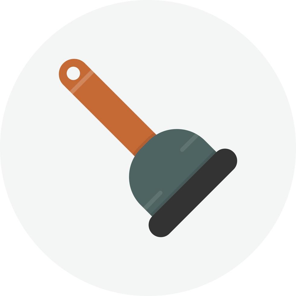 Plunger Flat Circle vector