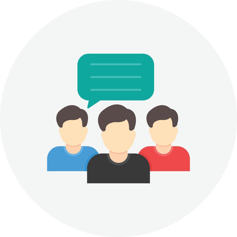 Social Finance Flat Circle vector