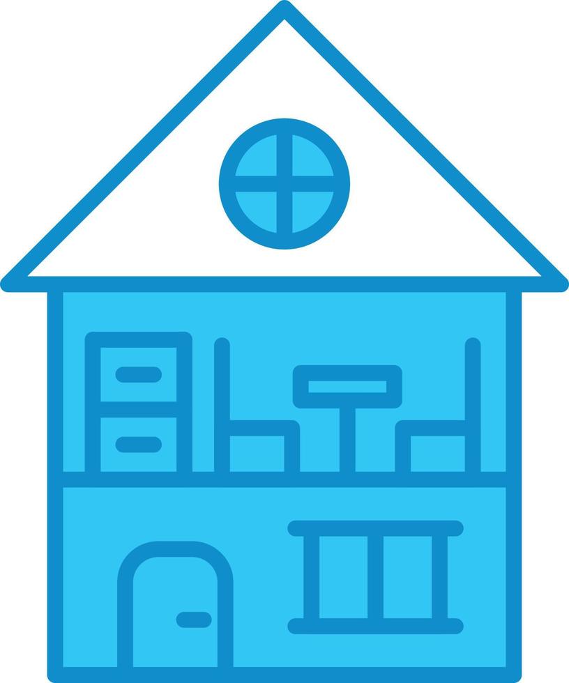 Dolls House Line Multicolor vector