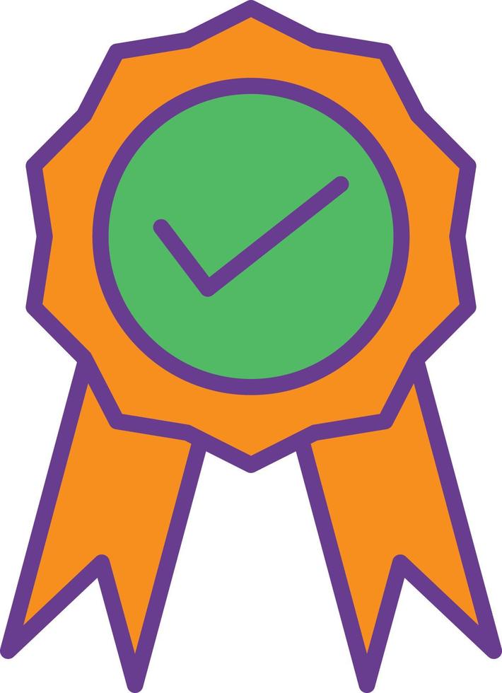 Quality Line Filled Two Color vector