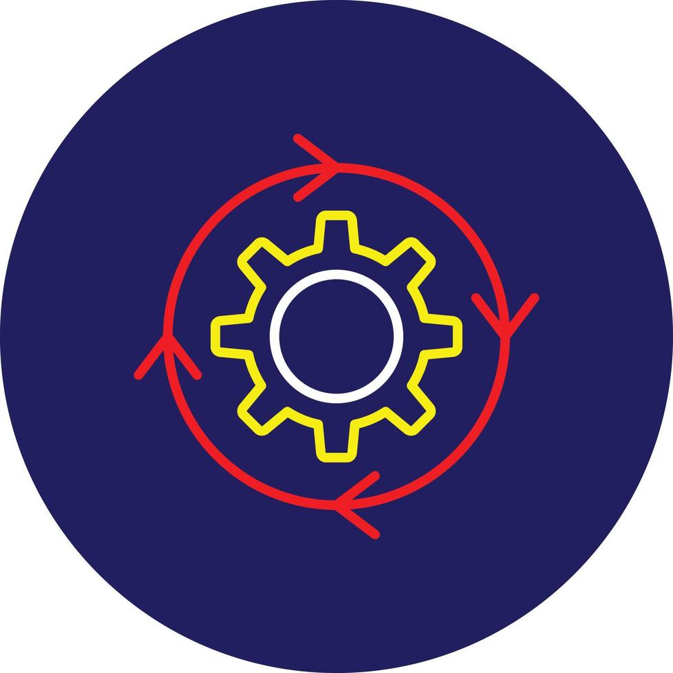 Iteration Line Multicolor vector