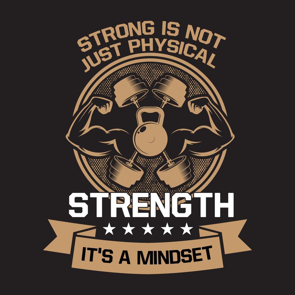 diseño de camiseta de fitness vector