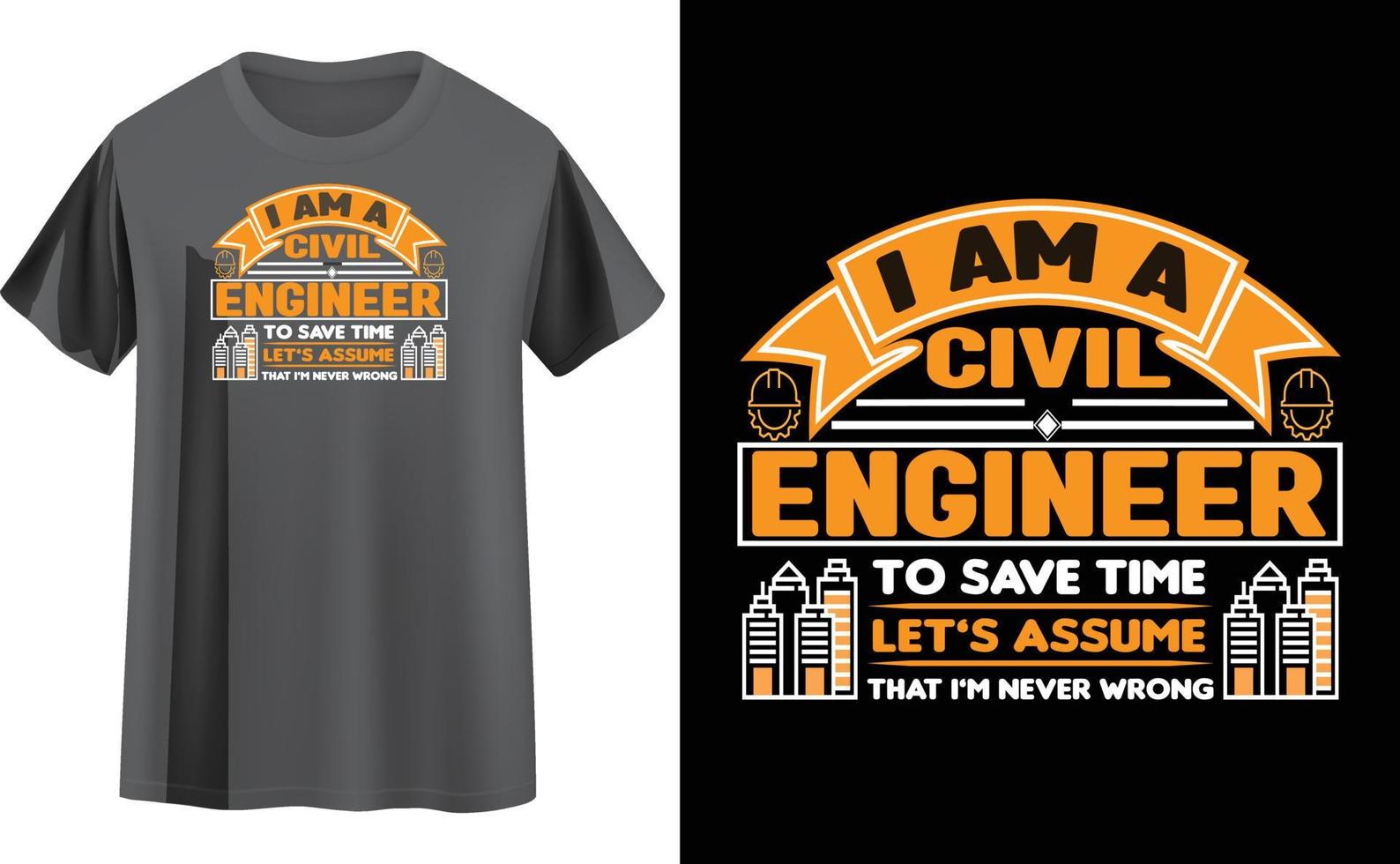 Engineer t shirt design vector