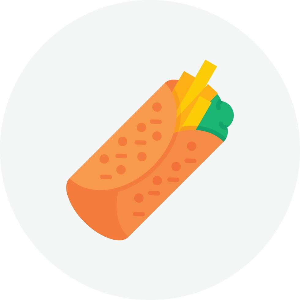 Fajita Flat Circle vector