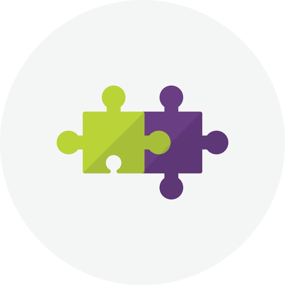 Puzzle Flat Circle vector