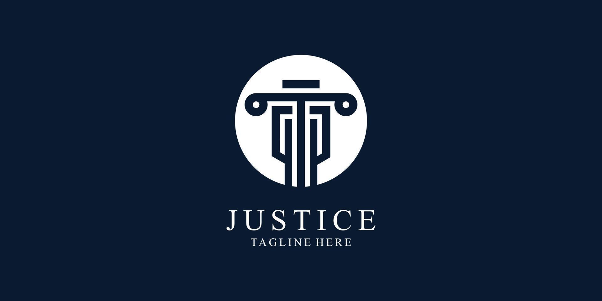 Law logo design concept vector, lawyer, law firm, justice vector