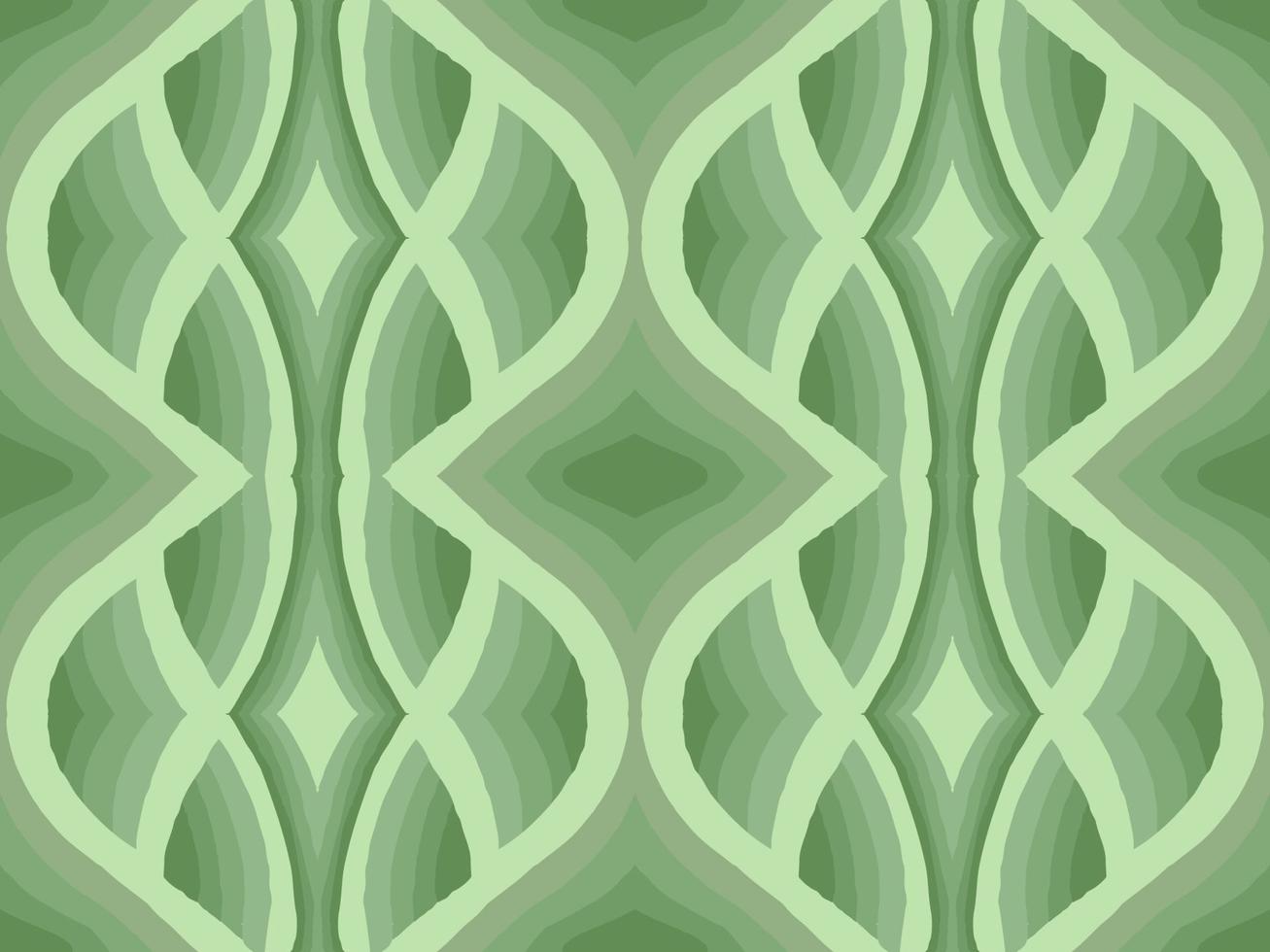 Abstract seamless pattern on green background. vector