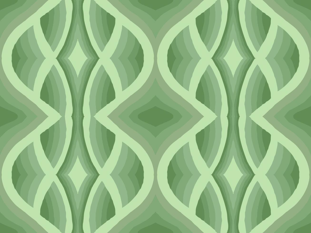 Abstract seamless pattern on green background. vector