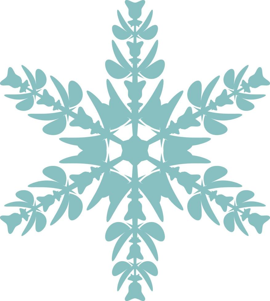 gráfico de diseño vectorial de copos de nieve. El elemento hermoso para muchos propósitos. vector