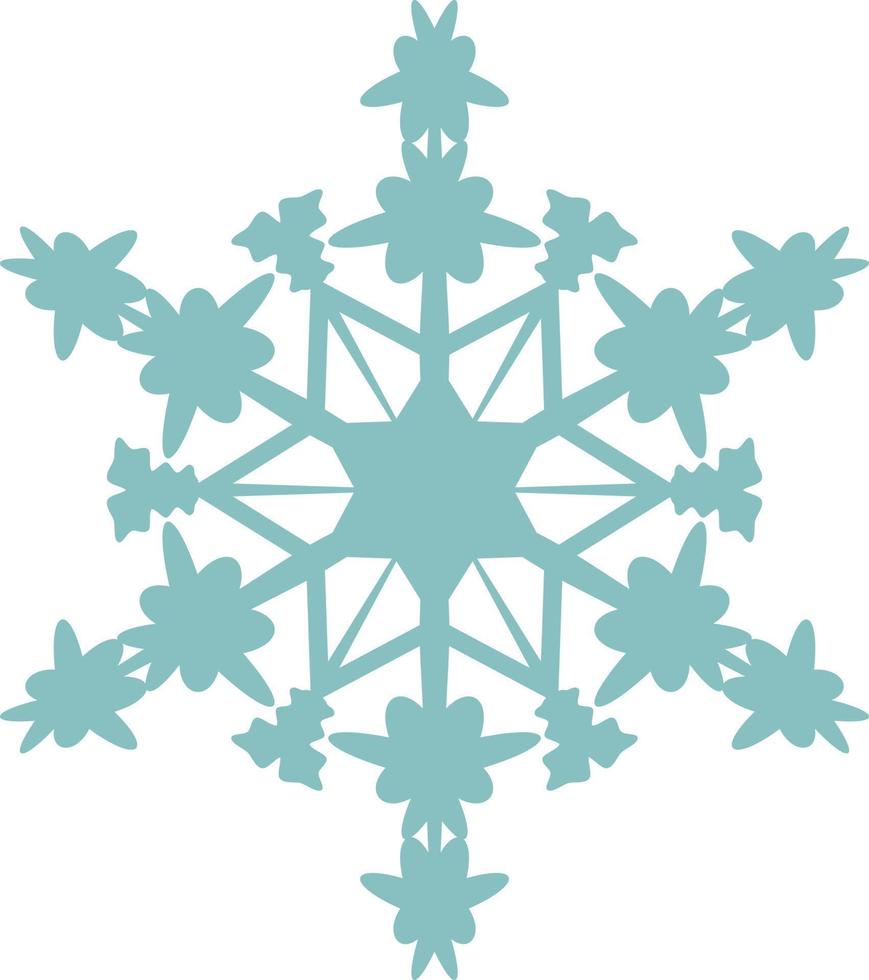gráfico de diseño vectorial de copos de nieve. El elemento hermoso para muchos propósitos. vector