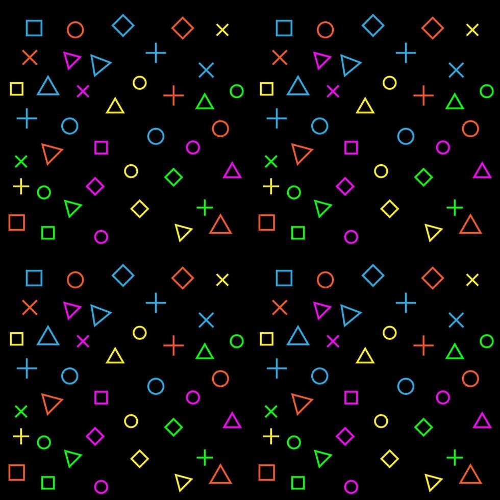 Abstract vector background rectangle star circle hexagon shape sign symbol