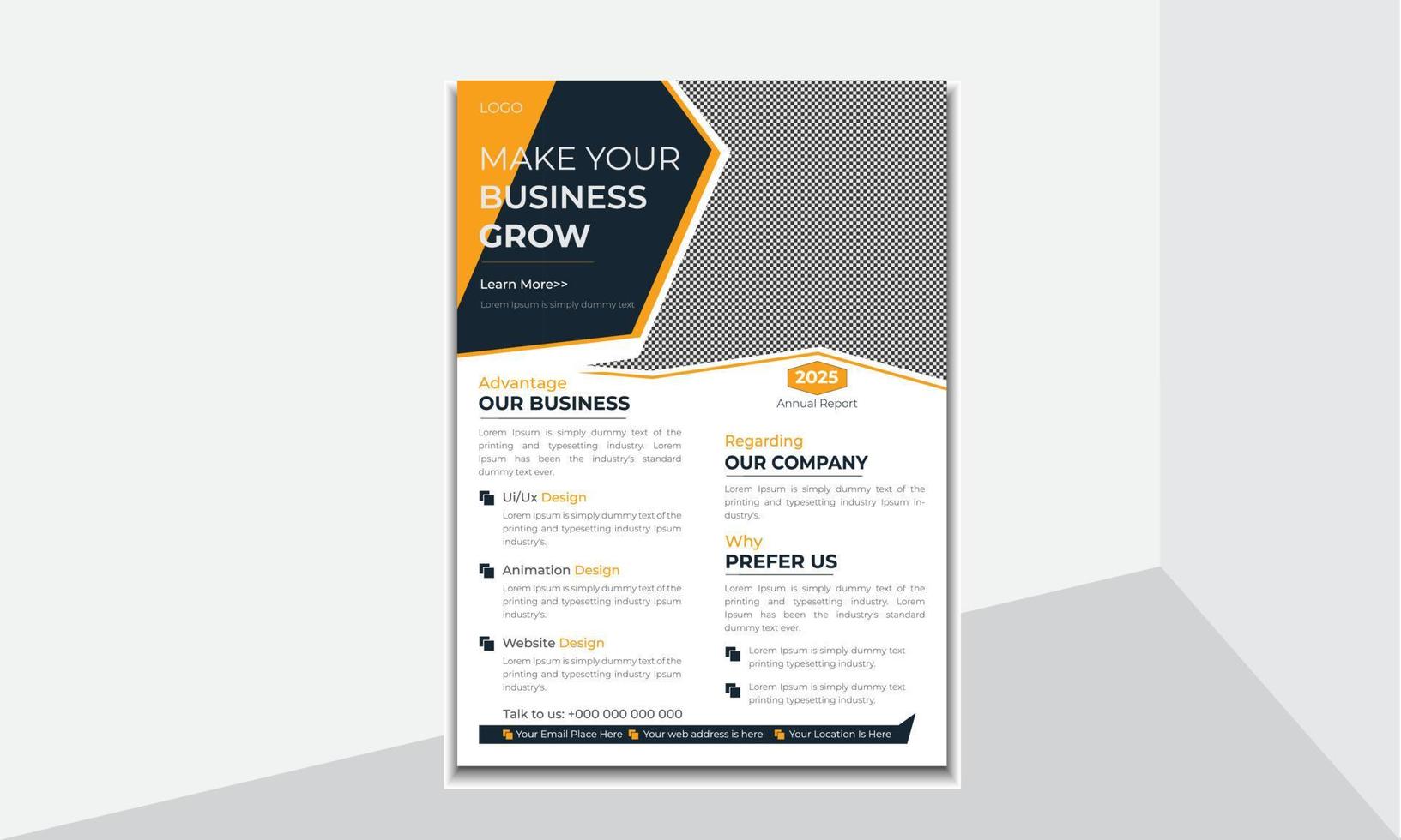 Modern Trendy Business Flyer Design Template vector