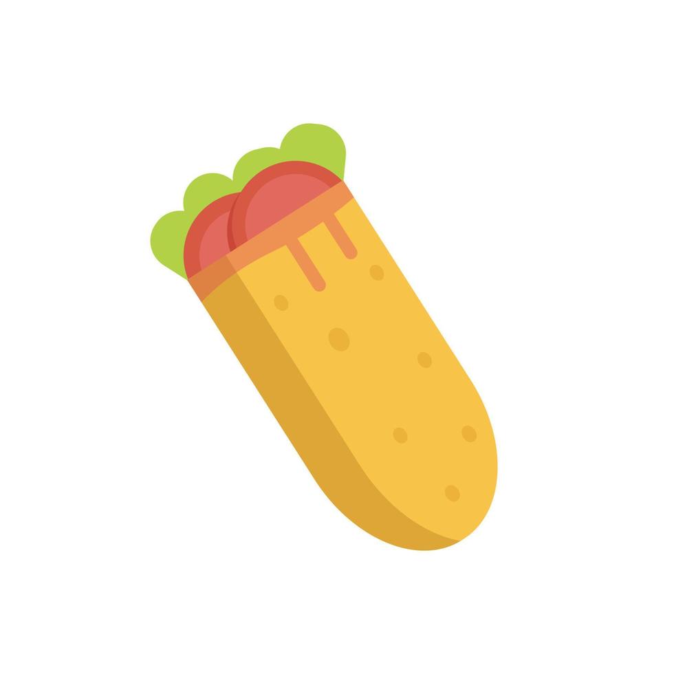 Ilustración de kebab aislado sobre fondo blanco. vector