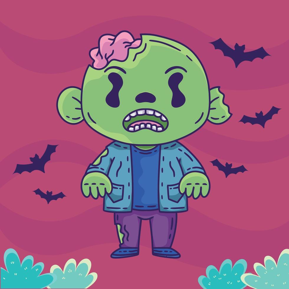 personaje de halloween 3 vector