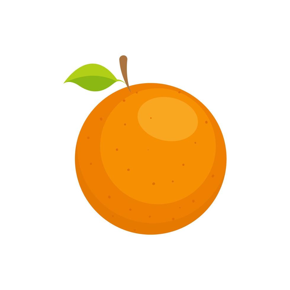 orange Illustration isolated on white background. vector