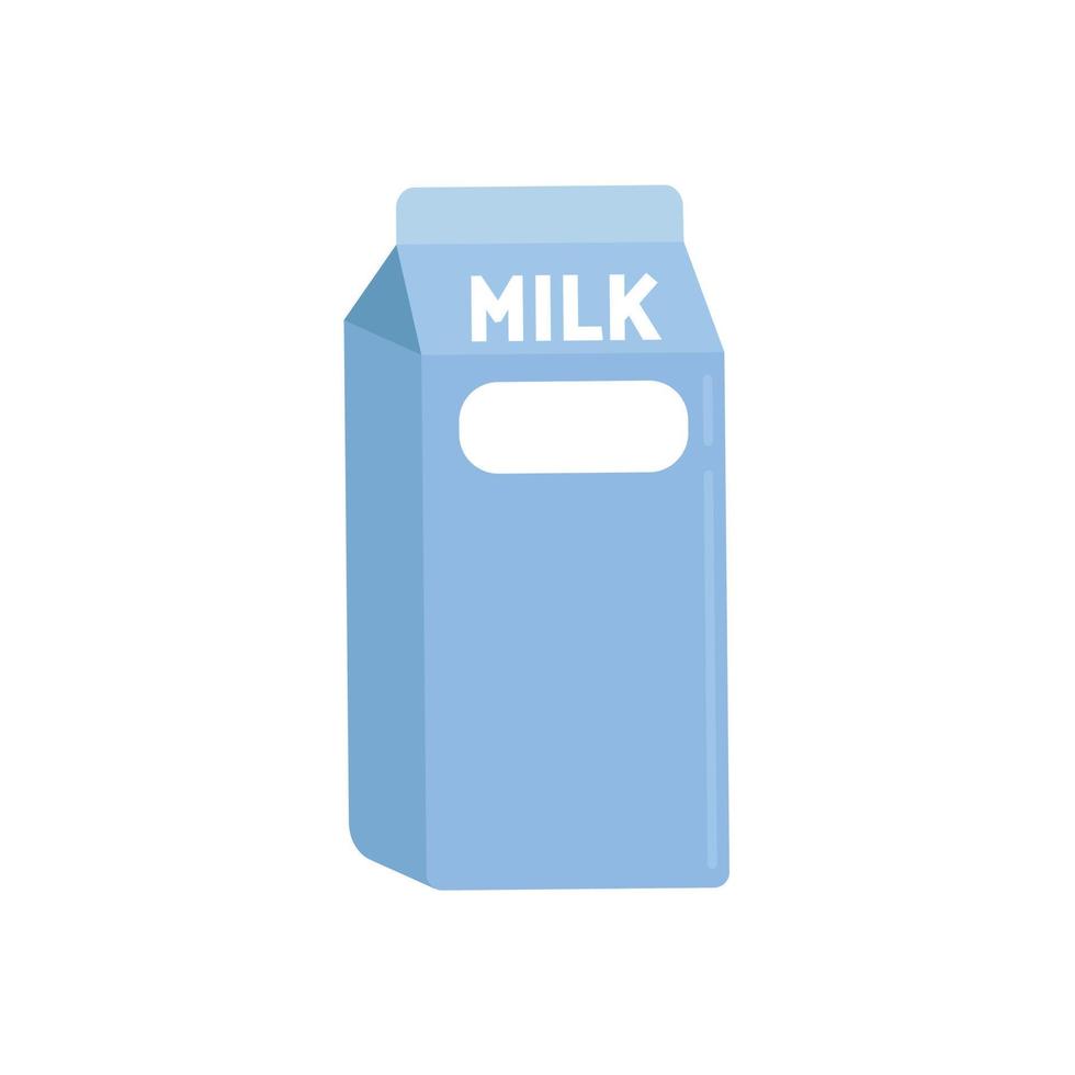 ilustración de leche aislada sobre fondo blanco. vector