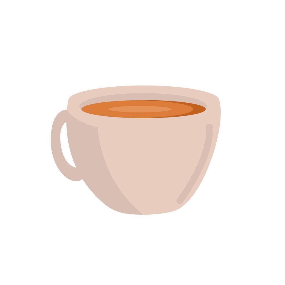 taza de ilustración aislado sobre fondo blanco. vector