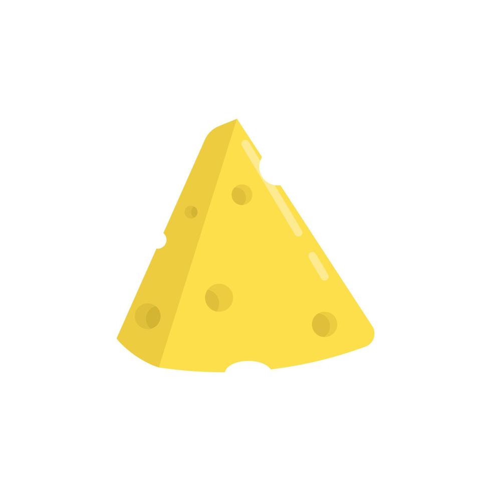 ilustración de queso aislado sobre fondo blanco. vector