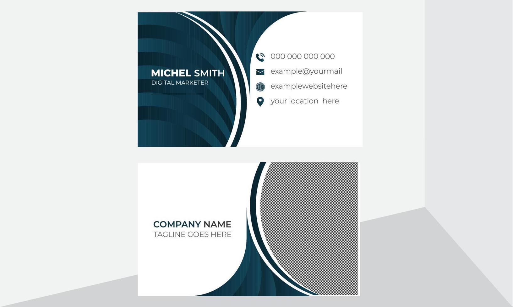 Modern Creative Corporate business card design template vector