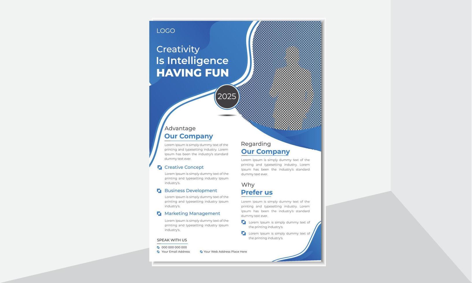 Modern Trendy Business Flyer Design Template vector