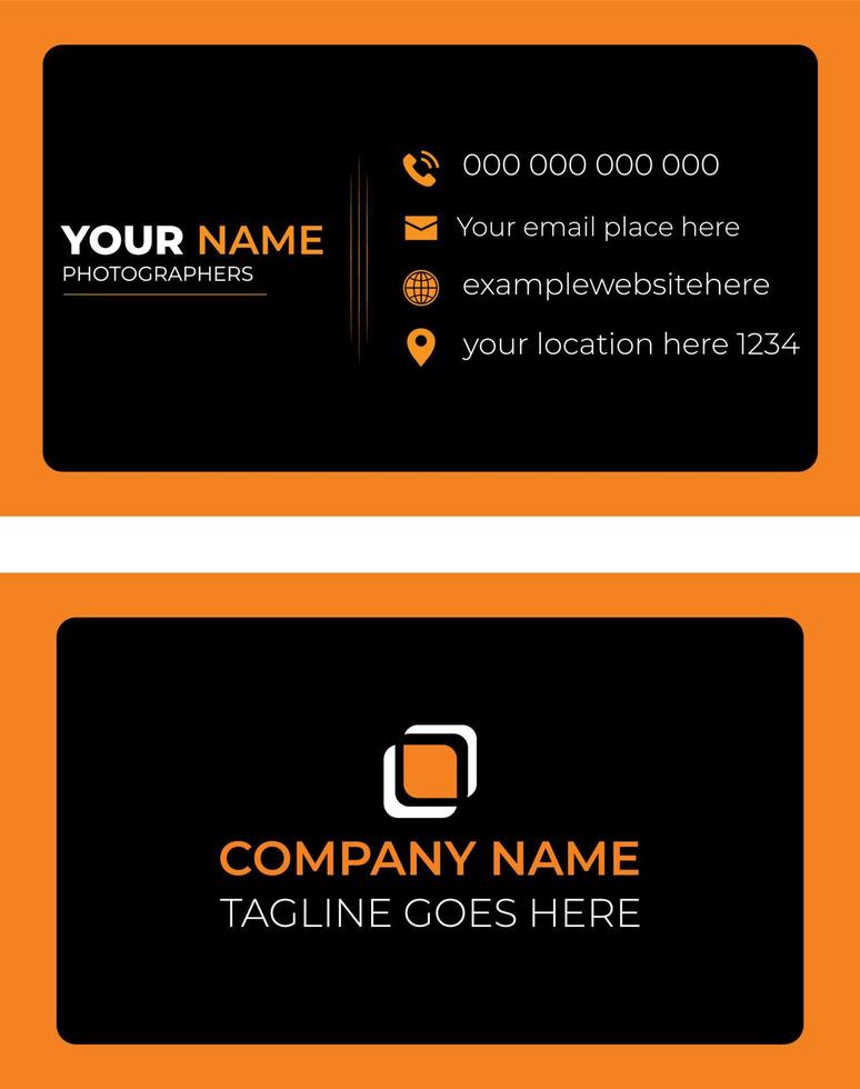 Modern Creative Corporate business card design template vector