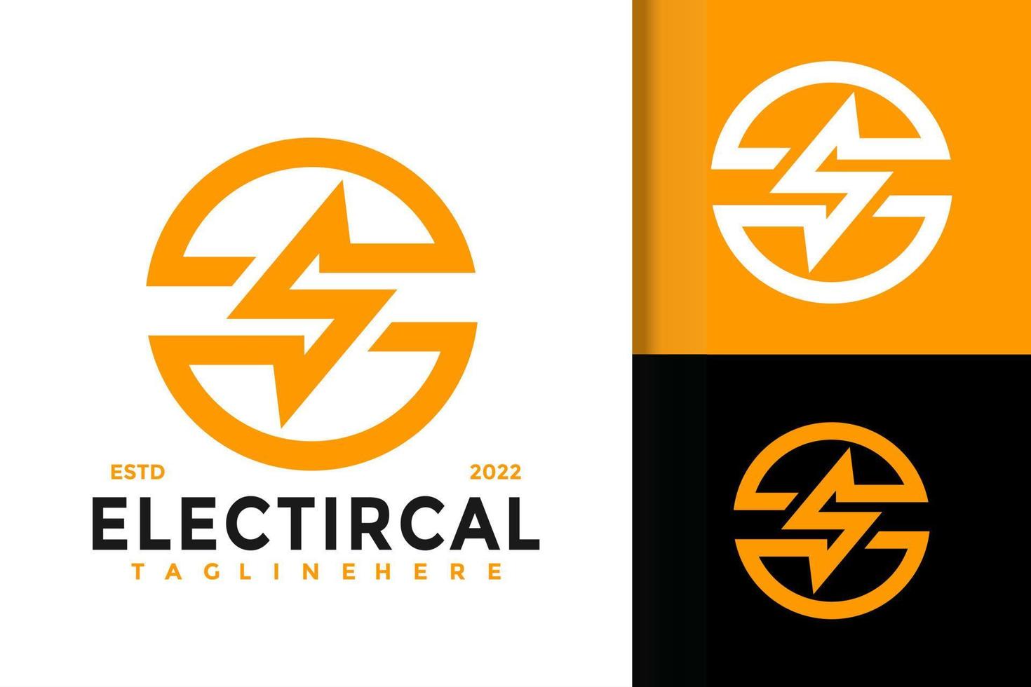 diseño de logotipo eléctrico de letra s, vector de logotipos de identidad de marca, logotipo moderno, plantilla de ilustración vectorial de diseños de logotipos