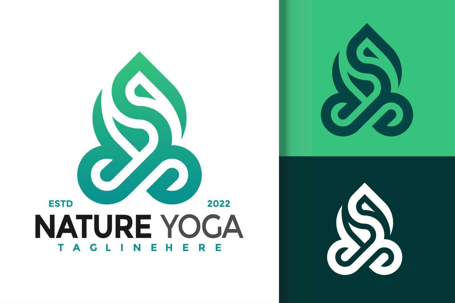 letra s naturaleza yoga diseño de logotipo moderno, vector de logotipos de identidad de marca, logotipo moderno, plantilla de ilustración vectorial de diseños de logotipos