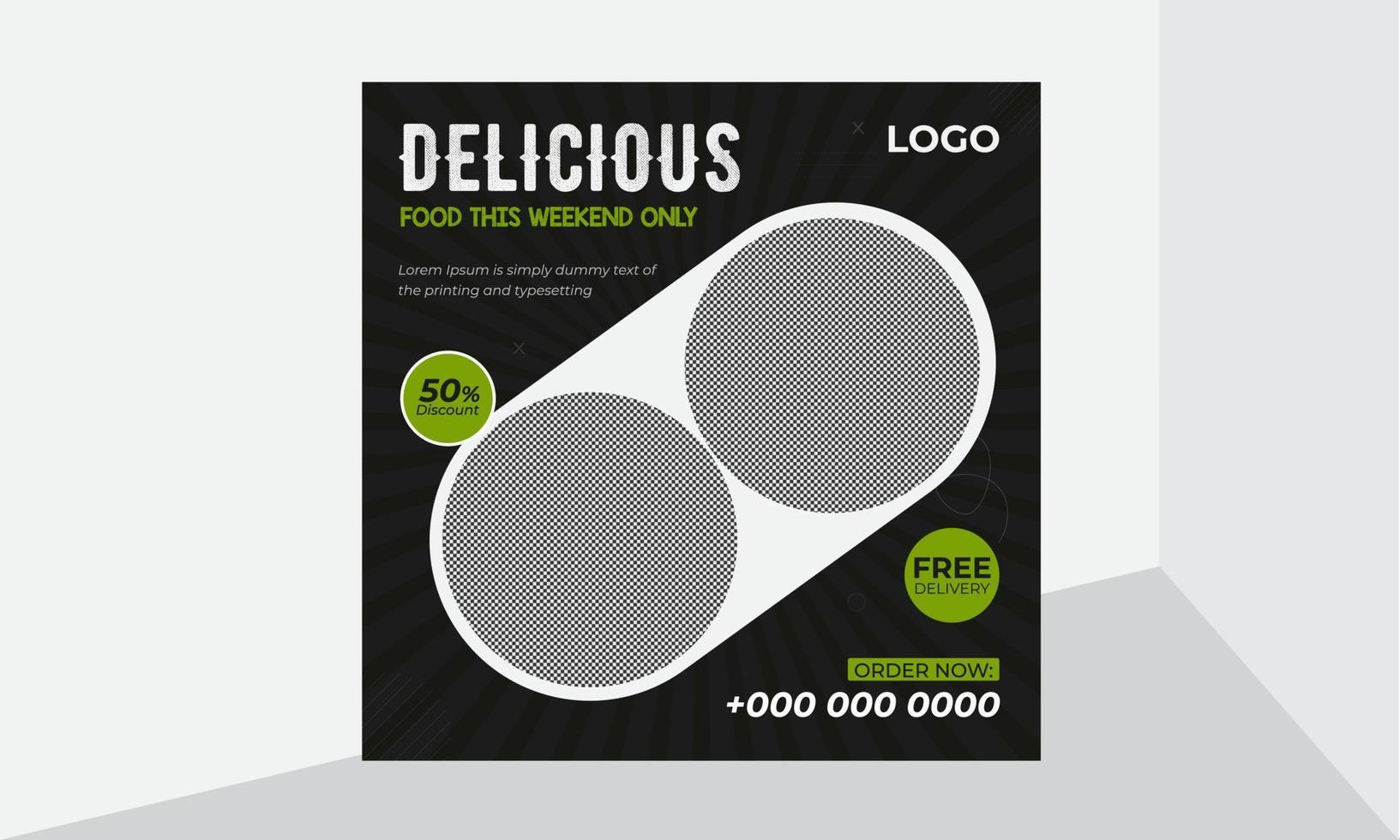 Food Special And Delicious Food Social Media Poster And Banner Template which-fast-food-item-are-you-playbuzz