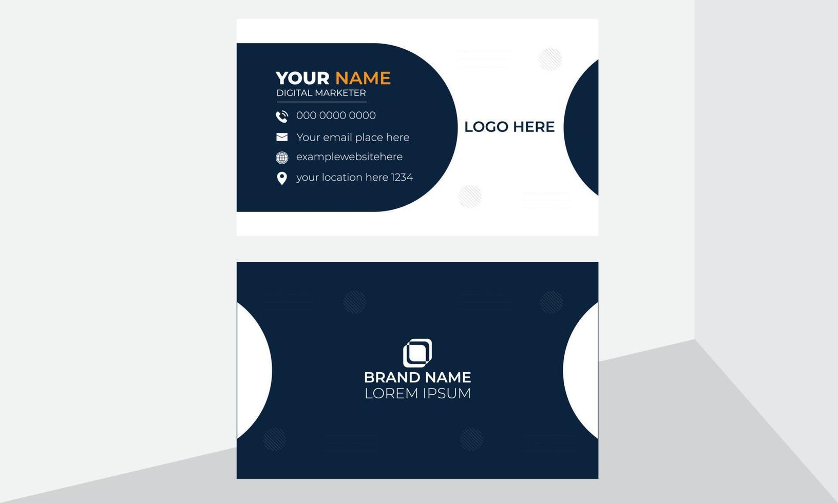 Modern Creative Corporate business card design template vector