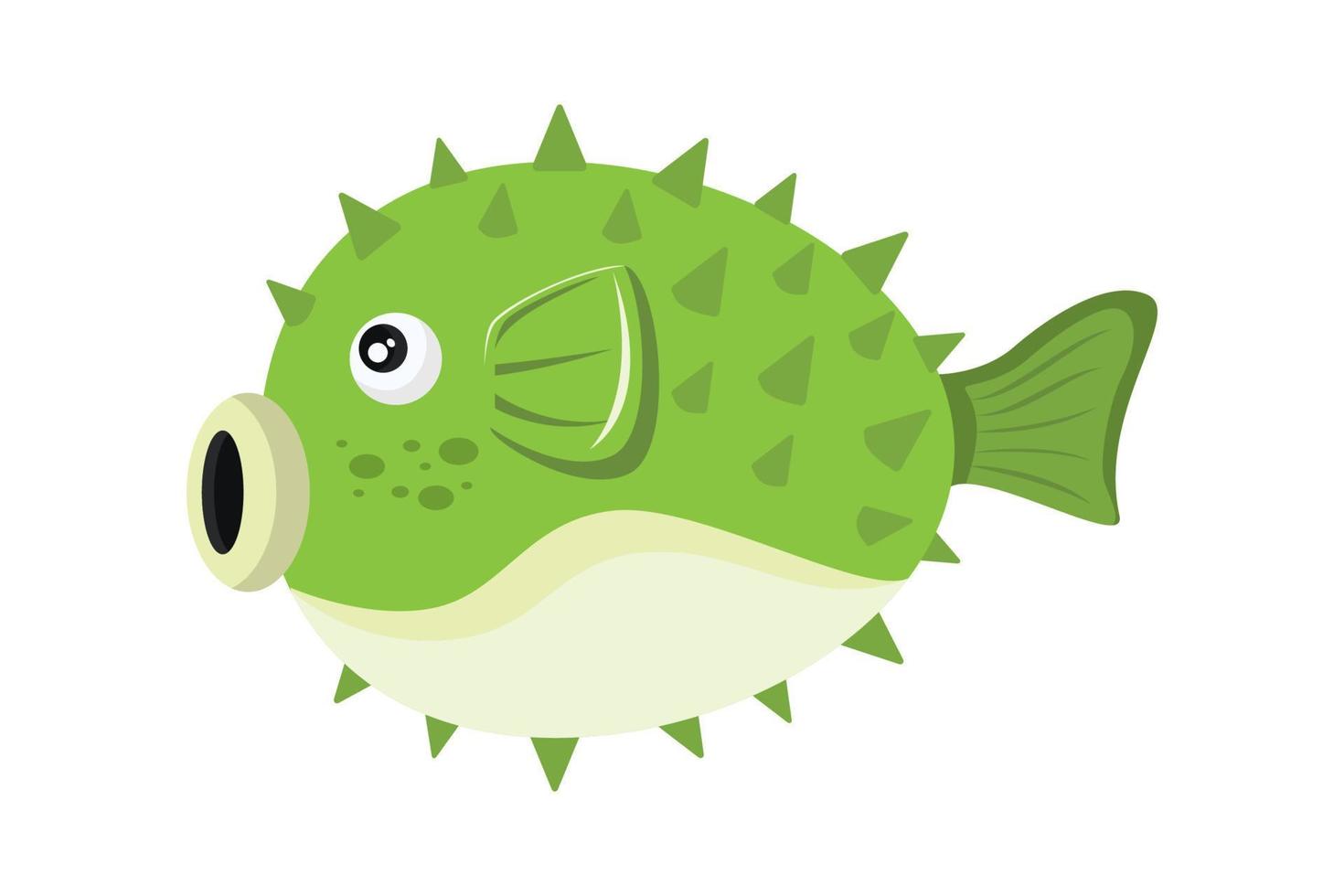 bubble fish vector illustration