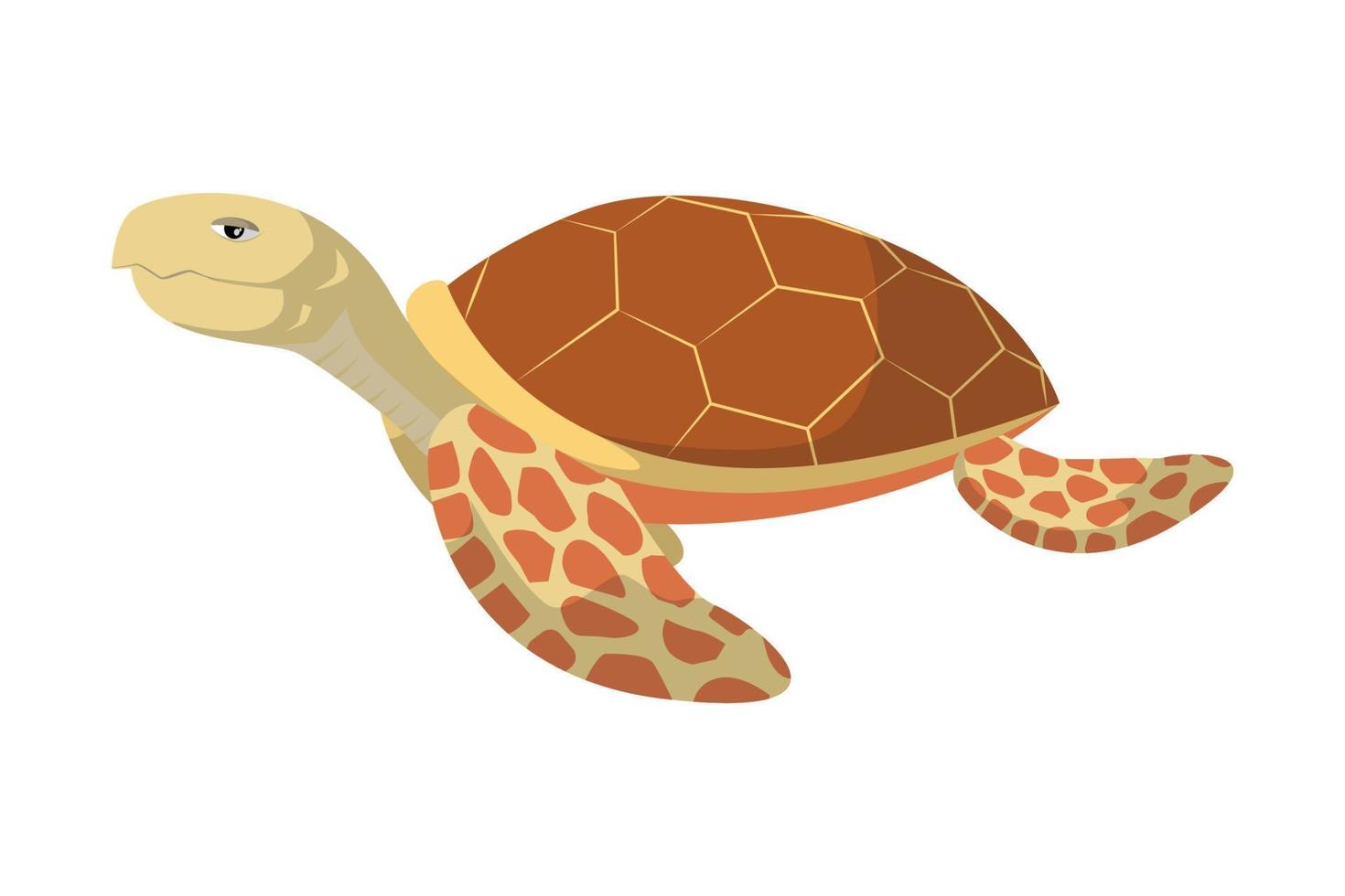 Ilustración de vector de pez tortuga