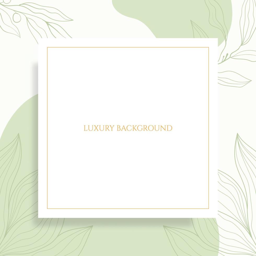 Luxury elegant minimalist Social media post template vector