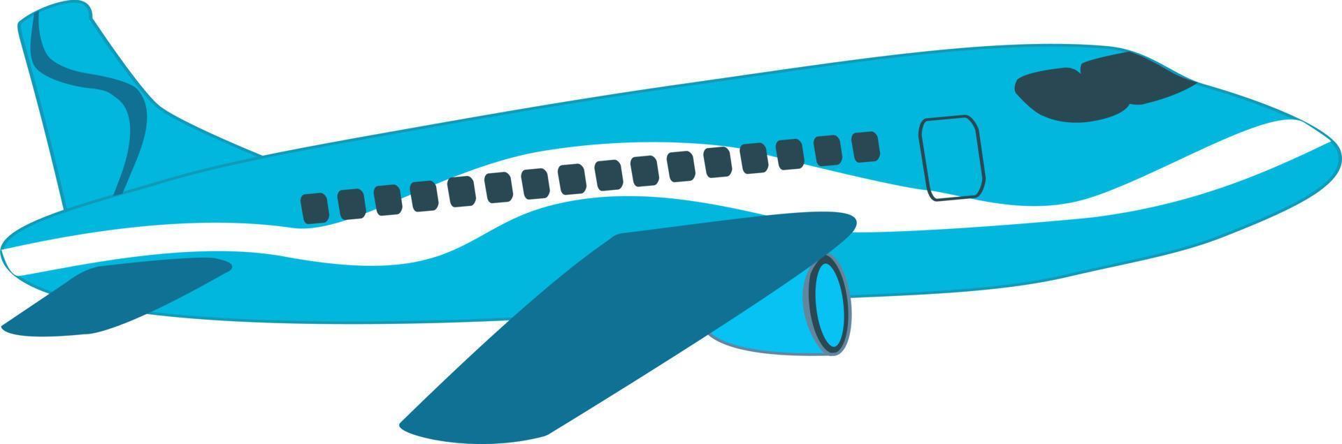 Airplane flying. Vector flat style illustration. airplane icon