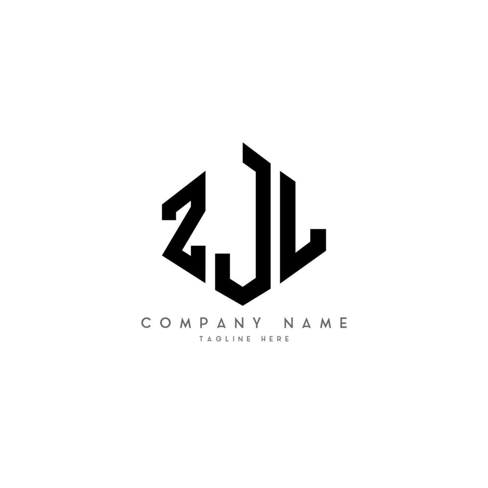 ZJL letter logo design with polygon shape. ZJL polygon and cube shape logo design. ZJL hexagon vector logo template white and black colors. ZJL monogram, business and real estate logo.