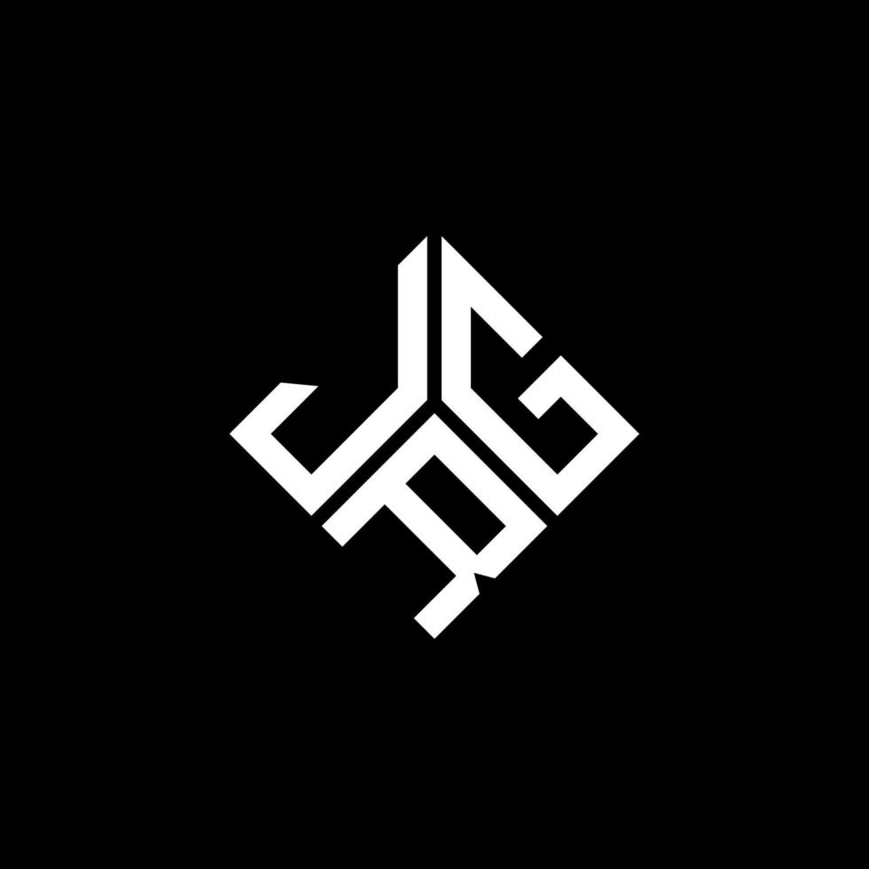 JRG letter logo design on black background. JRG creative initials letter logo concept. JRG letter design. vector