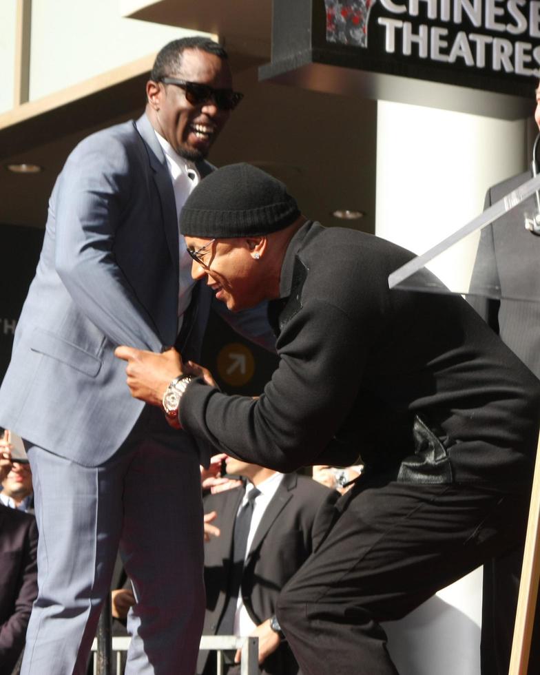 LOS ANGELES, JAN 21 -  Sean Combs, LL Cool J at the LL Cool J Hollywood Walk of Fame Ceremony at the Hollywood and Highland on January 21, 2016 in Los Angeles, CA photo