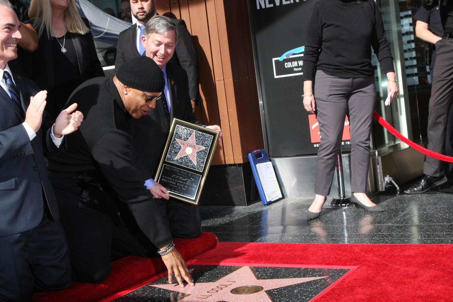 LOS ANGELES, JAN 21 -  LL Cool J, Leron Gubler at the LL Cool J Hollywood Walk of Fame Ceremony at the Hollywood and Highland on January 21, 2016 in Los Angeles, CA photo