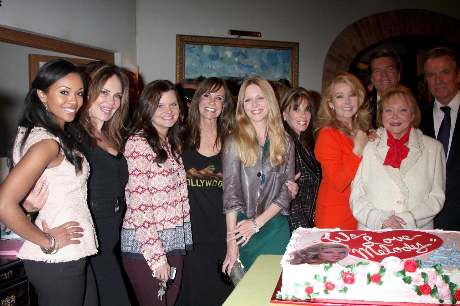 LOS ANGELES, MAR 4 - Melody Thomas Scott, Cast at the Melody Thomas Scott Celebrates 35 Years at the Young and the Restless at CBS Television City on March 4, 2014 in Los Angeles, CA photo