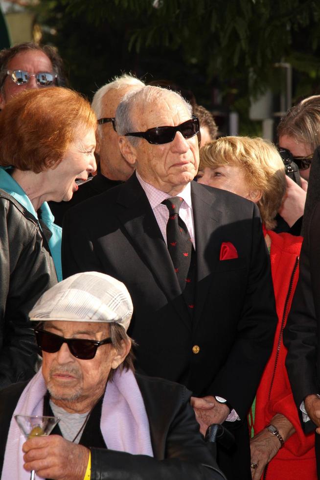 LOS ANGELES, DEC 13 - Paul Mazursky, Mel Brooks at the Paul Mazursky Star on the Hollywood Walk of Fame Ceremony at Hollywood Blvd on December 13, 2013 in Los Angeles, CA photo