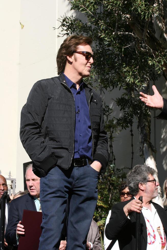 LOS ANGELES, FEB 9 - Paul McCartney at the Hollywood Walk of Fame Ceremony for Paul McCartney at Capital Records Building on February 9, 2012 in Los Angeles, CA photo