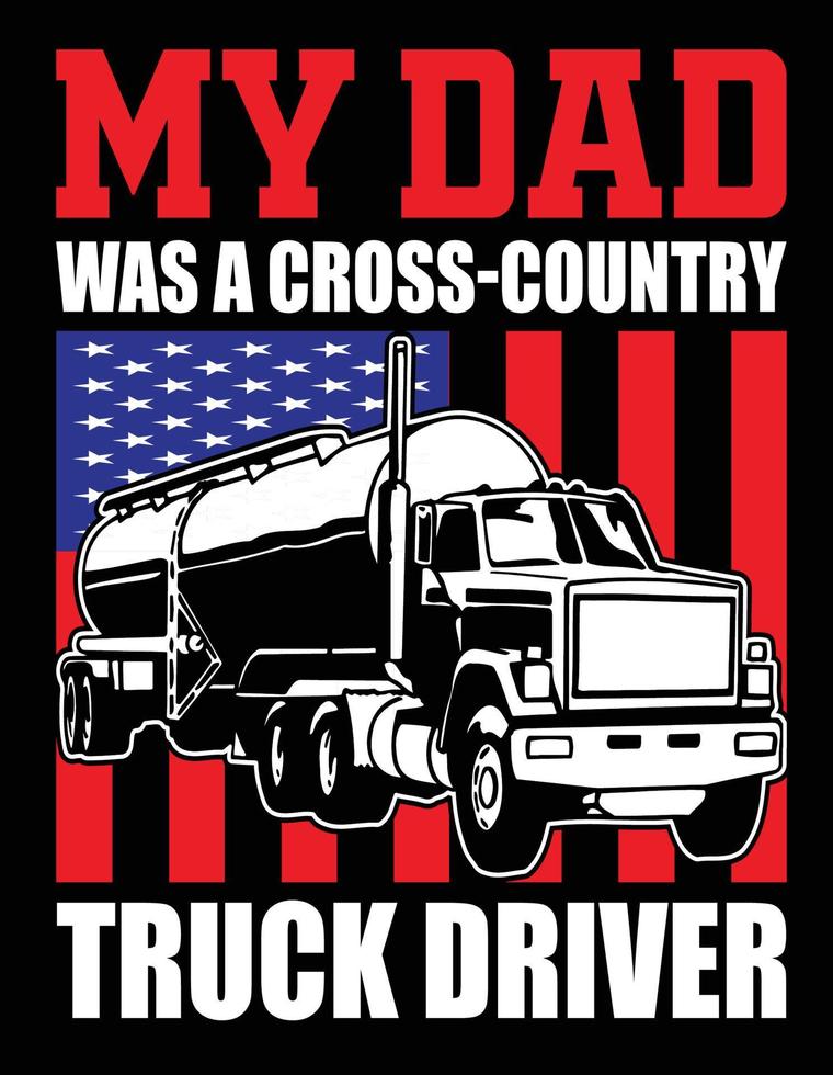 mi papa era camionero vector