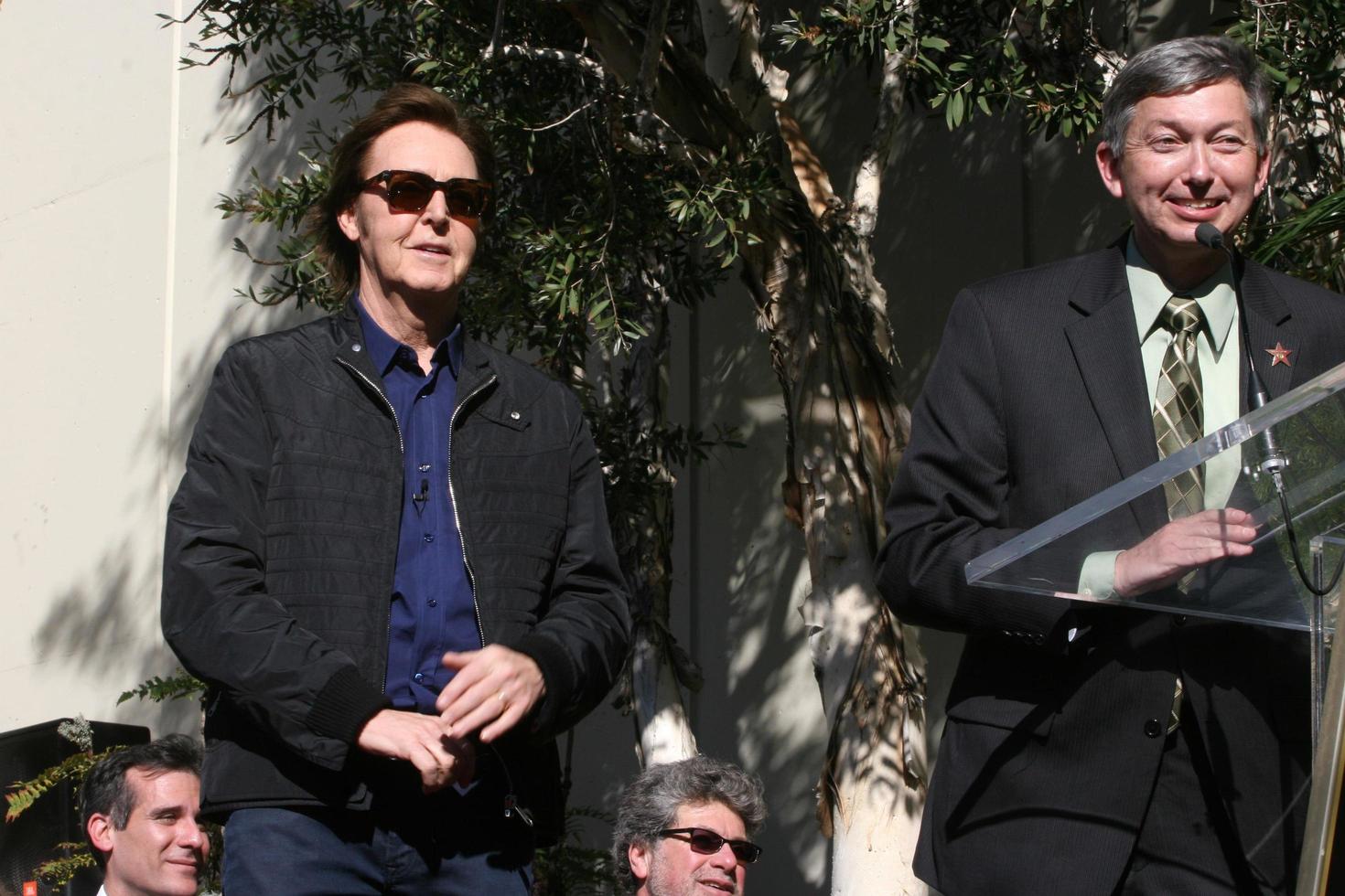 LOS ANGELES, FEB 9 - Paul McCartney, Leron Gubler at the Hollywood Walk of Fame Ceremony for Paul McCartney at Capital Records Building on February 9, 2012 in Los Angeles, CA photo