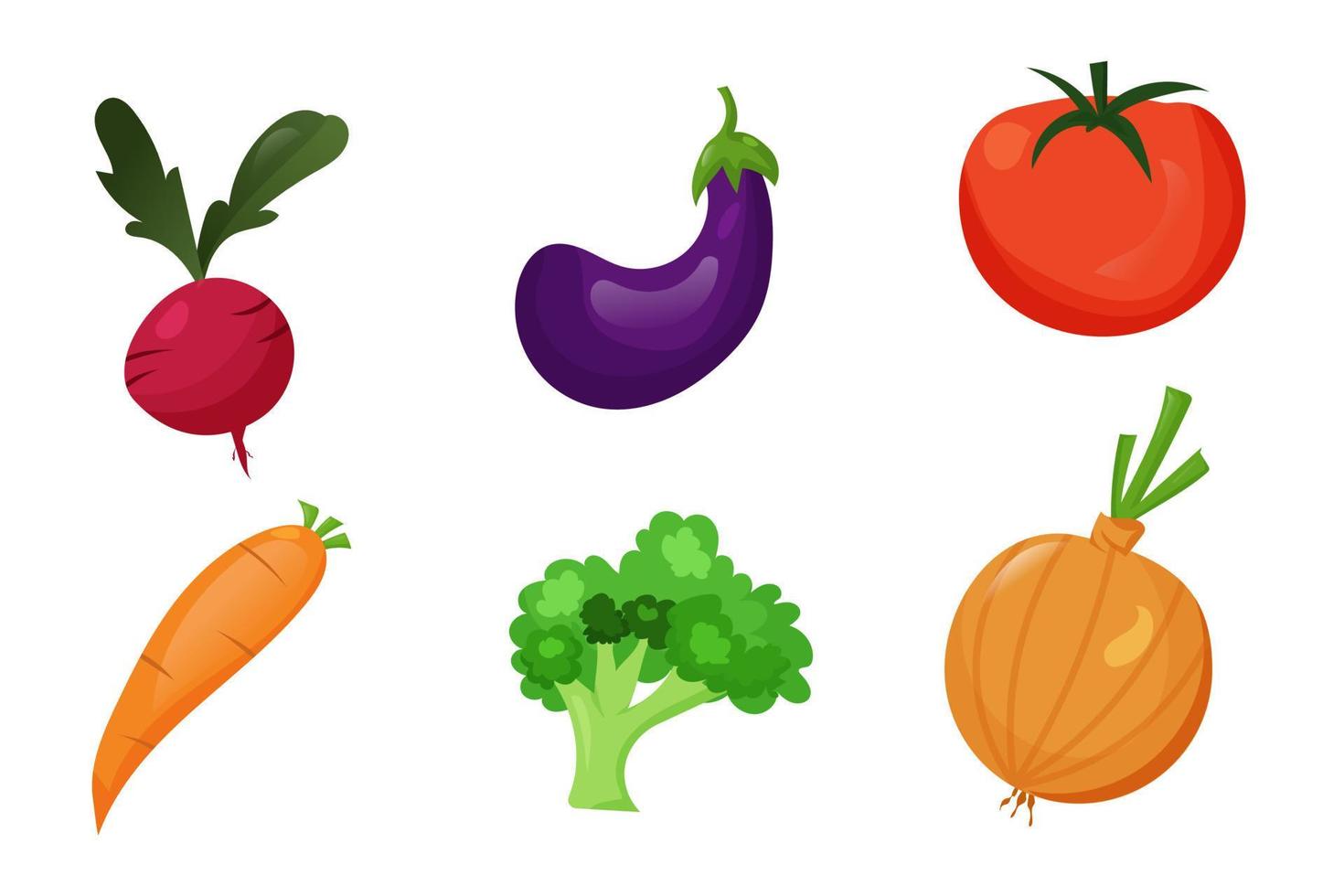 Vegetables isolated, tomatoes vector