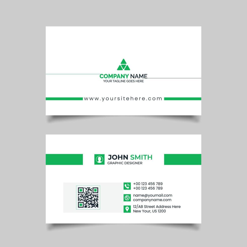 Modern real estate business card Vector template design