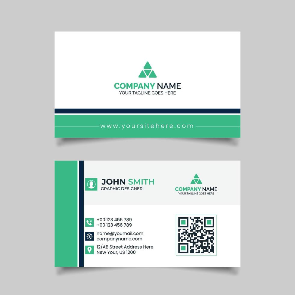 Modern real estate business card Vector template design