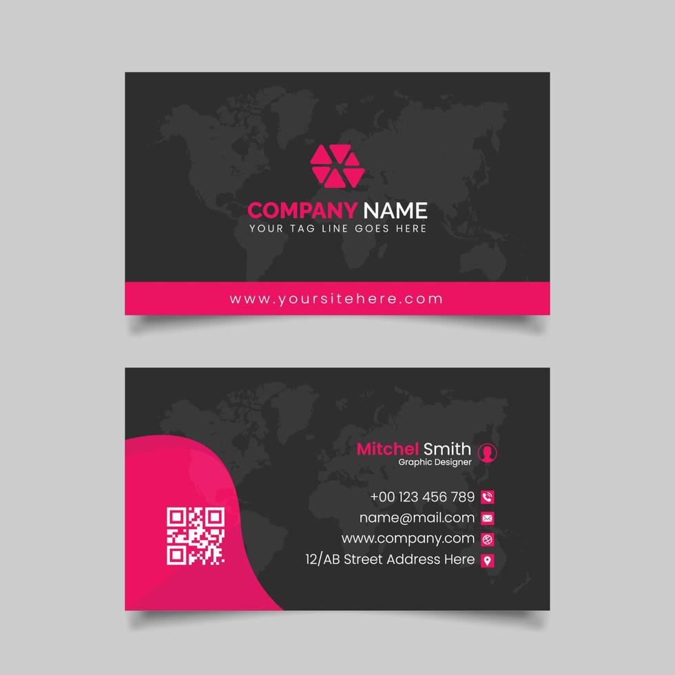 Modern real estate business card Vector template design
