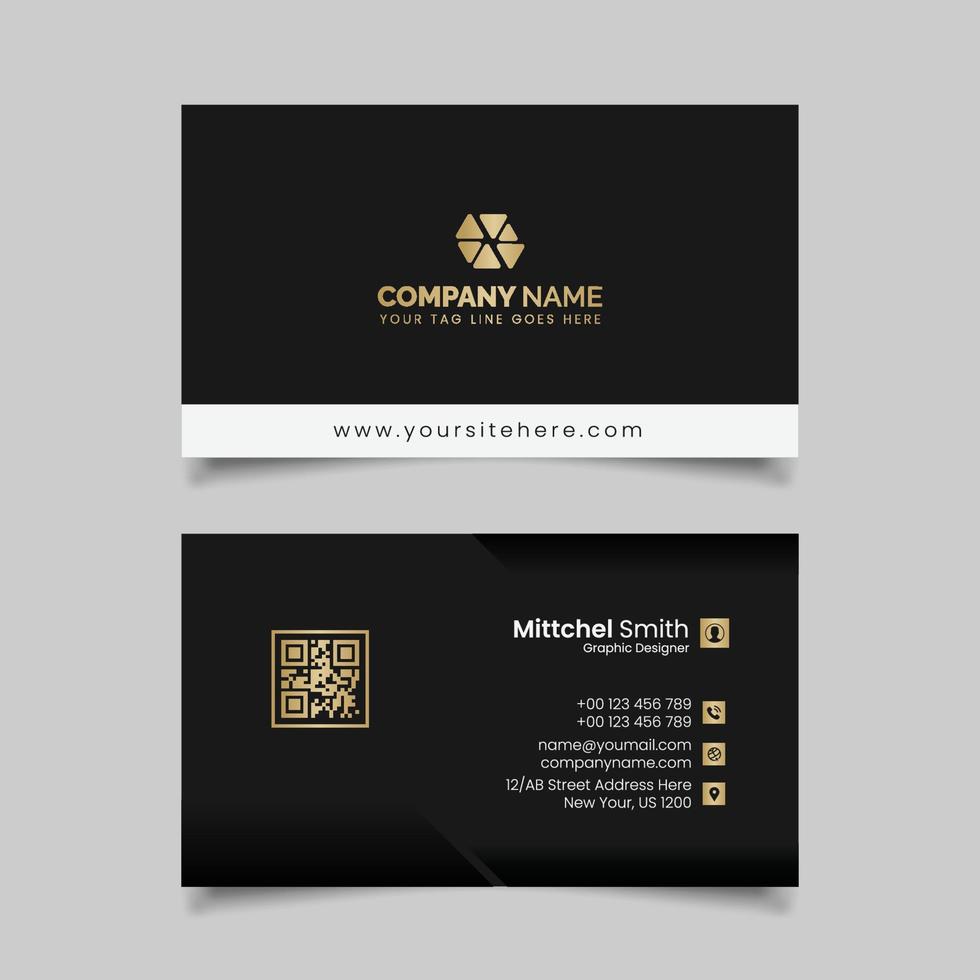 Modern Business Card Template Design vector