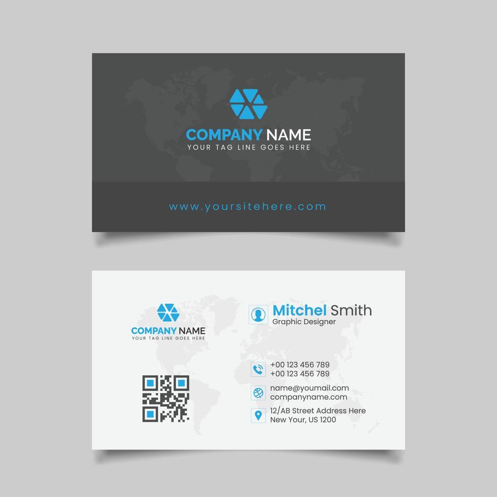 Modern real estate business card Vector template design