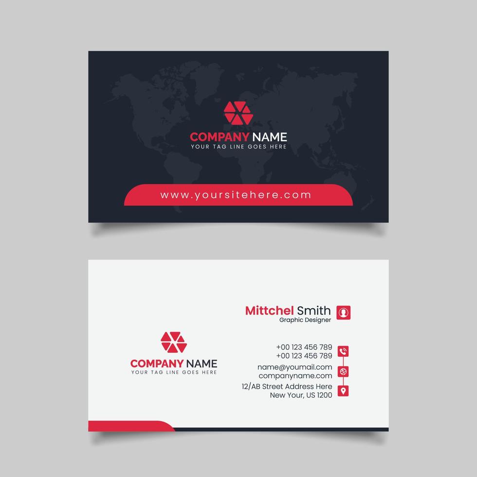 Modern Business Card Template Design vector